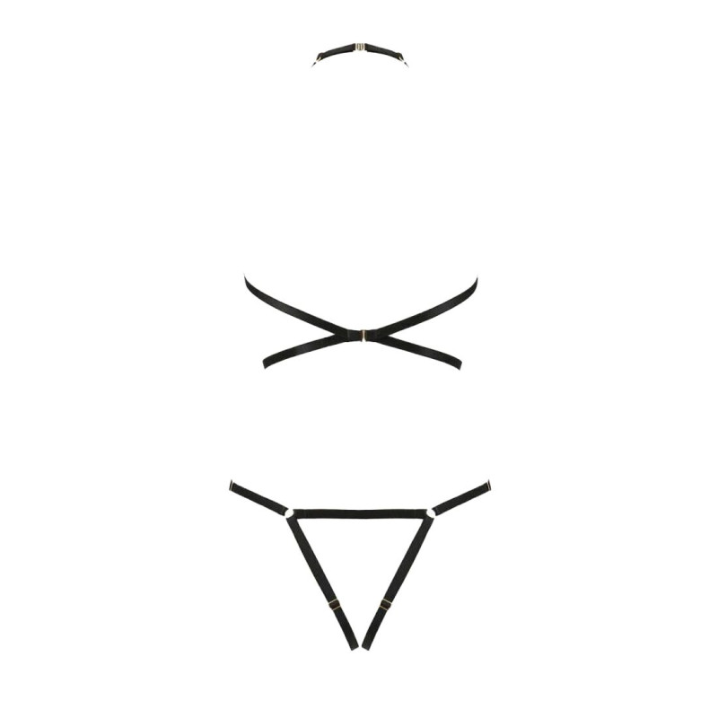 Портупея-боді зі стреп Passion Exclusive IVENA black XXL/XXXL