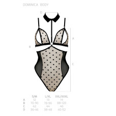 Боди с открытой грудью Passion DOMINICA BODY beige S/M