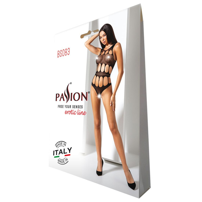 Сексуальный боди с вырезами Passion BS083 black