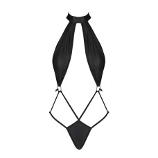 Боді-халтер з екошкіри Passion JANNIES BODY black L/XL