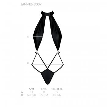 Боди-халтер из экокожи Passion JANNIES BODY black L/XL