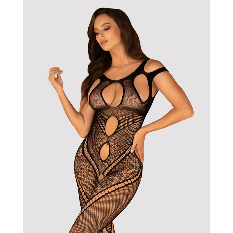 Бодистокинг Obsessive Bodystocking G322 фантасмагорично-силуэтный крой black S/M/L Бодистокинг Obsessive Bodystocking G322 фантасмагорично-силуэтный крой black S/M/L