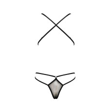 Боди монокини с декольте Passion ERZA BODY Черный S/M