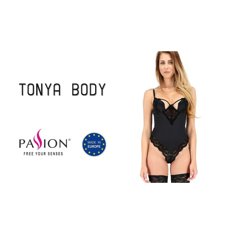 Боди Passion TONYA BODY Черный S/M Боди Passion TONYA BODY Черный S/M