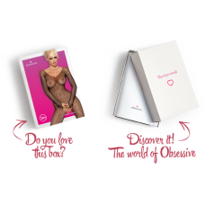 Сітчастий бодістокінг із довгим рукавом Obsessive Bodystocking N109 чорний S/M/L