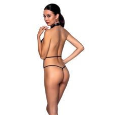Боди-халтер из экокожи Passion JANNIES BODY black S/M