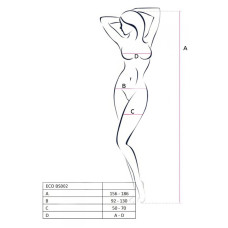 Бодістокінг Passion ECO BS002 red, з доступом