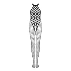Сітчастий бодістокінг з імітацією боді Obsessive Bodystocking G332 чорній S/M/L
