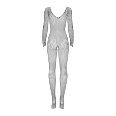Сітчастий бодістокінг із довгим рукавом Obsessive Bodystocking N109 чорний S/M/L