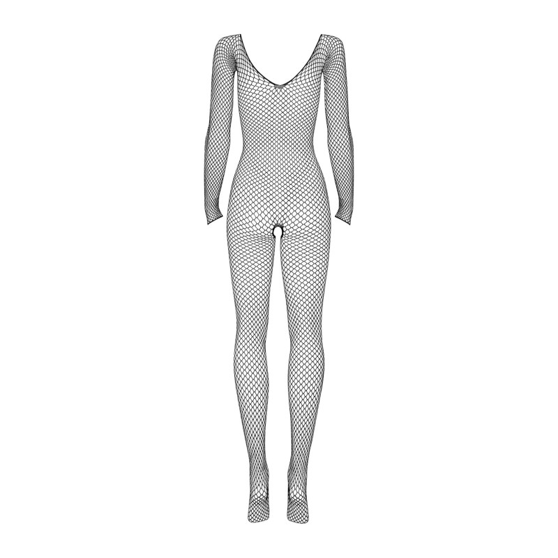 Сетчатый бодистокинг с длинным рукавом Obsessive Bodystocking N109 черный S/M/L