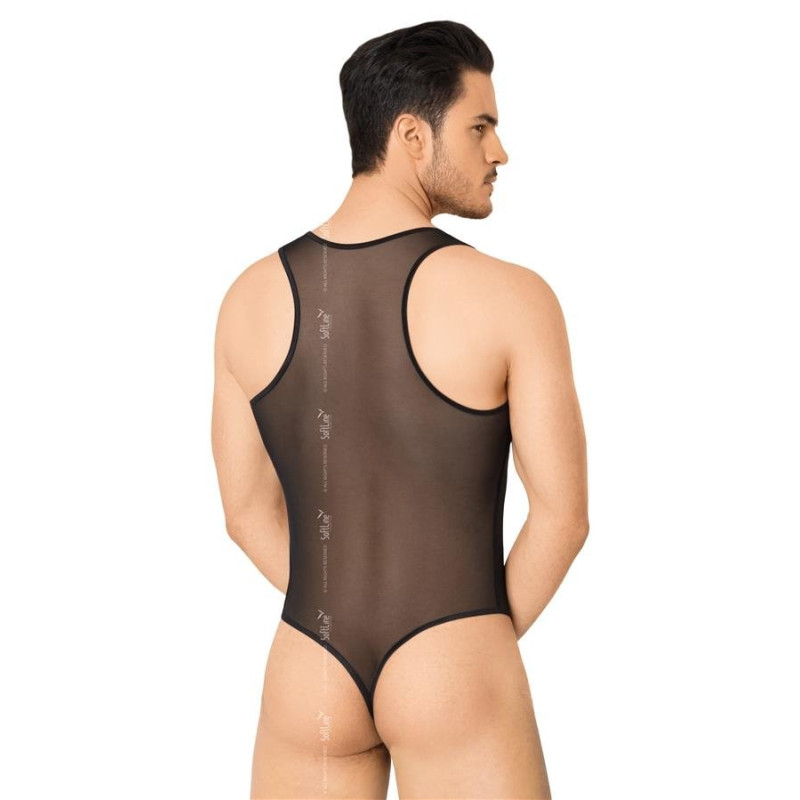 Мужское боди SoftLine Body 4609 Черное XL Мужское боди SoftLine Body 4609 Черное XL