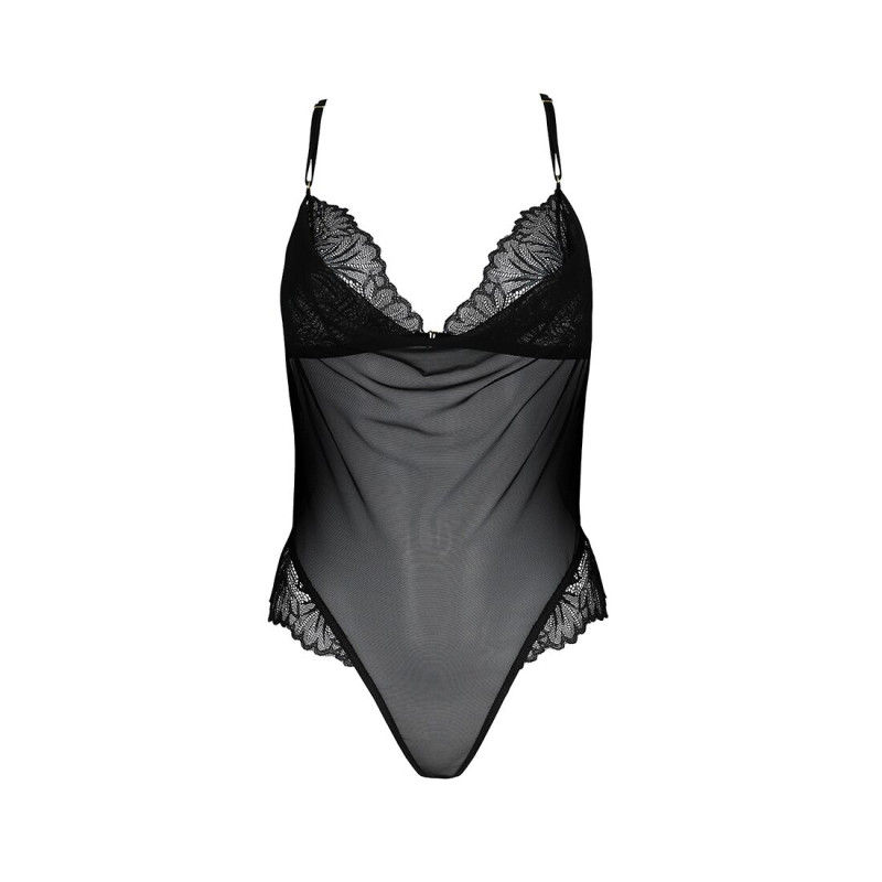 Сетчатое боди с кружевным лифом Passion DELIENA BODY black S/M Сетчатое боди с кружевным лифом Passion DELIENA BODY black S/M