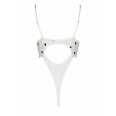 Еротичний боді з малюнком Passion LOVELIA BODY white S/M