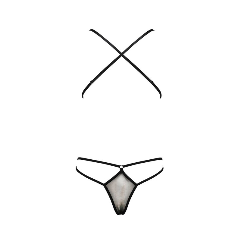 Боди монокини с декольте Passion ERZA BODY Черный XXL/XXXL Боди монокини с декольте Passion ERZA BODY Черный XXL/XXXL