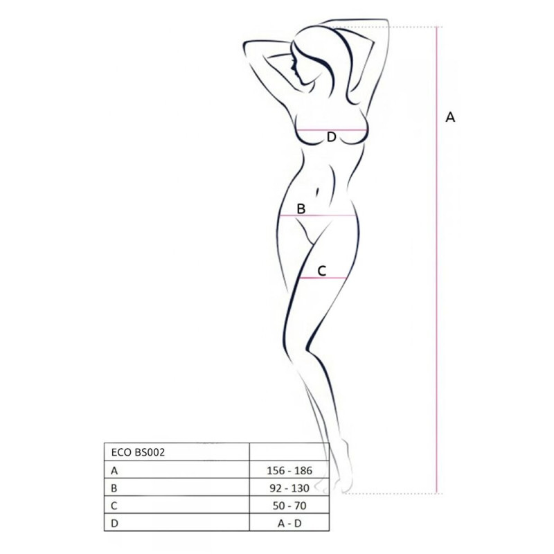 Бодистокинг Passion ECO BS002 white, с доступом Бодистокинг Passion ECO BS002 white, с доступом