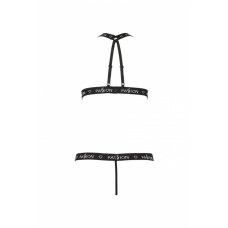 Напівпрозоре боді з вирізами Passion Exclusive Mirajane Body black XXL/XXXL