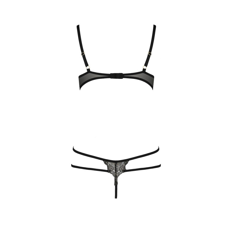 Боди монокини Passion с открытой грудью VALERY BODY Черное XXL/XXXL Боди монокини Passion с открытой грудью VALERY BODY Черное XXL/XXXL