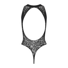 Ажурный бодистокинг с эффектом шнуровки Obsessive B129 teddy черный XL/XXL