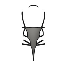 Боди монокини Passion HAGAR BODY Черное S/M