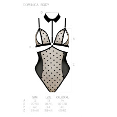 Боди с открытой грудью Passion DOMINICA BODY black S/M