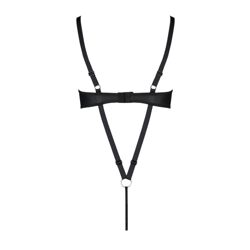 Боди из экокожи Passion CELINE BODY black 4XL/5XL: с доступом, открытый Боди из экокожи Passion CELINE BODY black 4XL/5XL: с доступом, открытый