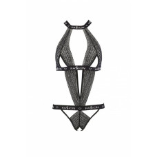 Напівпрозоре боді з вирізами Passion Exclusive Mirajane Body black XXL/XXXL