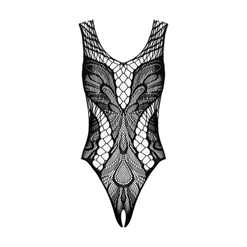 Бодистокинг с вырезами Obsessive B138 teddy черный S/M/L