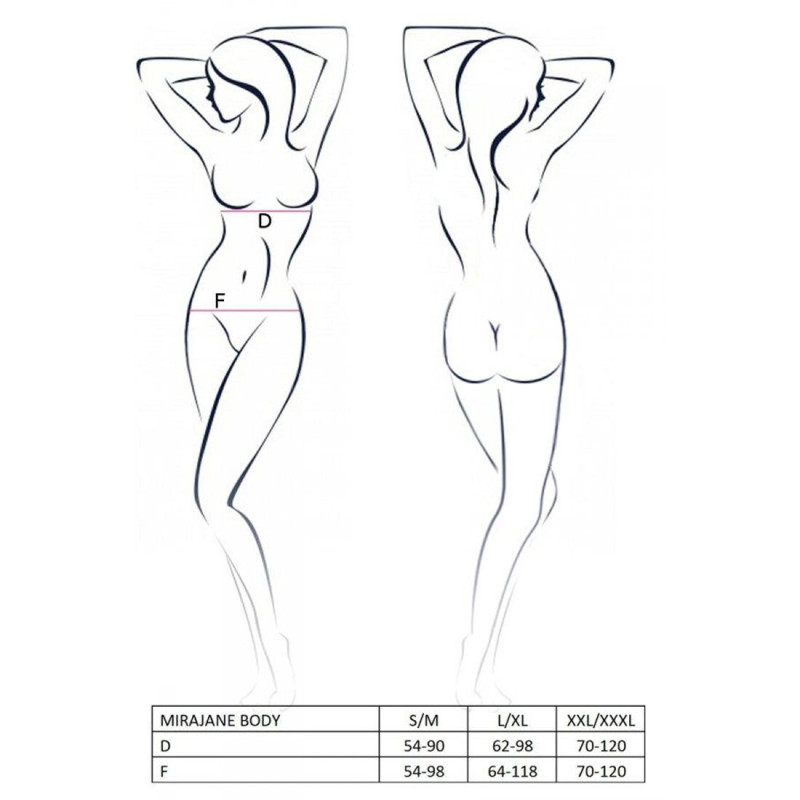 Напівпрозоре боді з вирізами Passion Exclusive Mirajane Body black XXL/XXXL Напівпрозоре боді з вирізами Passion Exclusive Mirajane Body black XXL/XXXL