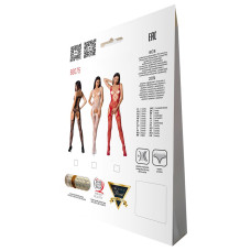 Откровенный бодистокинг с глубоким декольте Passion BS075 white