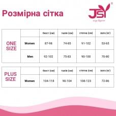 Боді-сітка JSY Емілія зі знімними стрепами Чорно-червона One Size