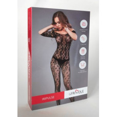 Сетка LeFrivole Bodystocking in crochet look with floral pattern S/L (40-46) Черная