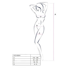 Бодистокинг Passion ECO BS004 black, открытый доступ