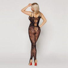 Ажурный бодистокинг с вырезами JSY Клео Черный S/M