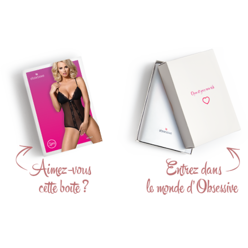 Сетчатый боди с открытыми ягодицами Obsessive 841-TED-1 teddy Черный L/XL Сетчатый боди с открытыми ягодицами Obsessive 841-TED-1 teddy Черный L/XL