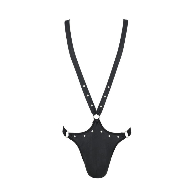 Мужское боди с люверсами Passion 028 Harry Black S/M Мужское боди с люверсами Passion 028 Harry Black S/M