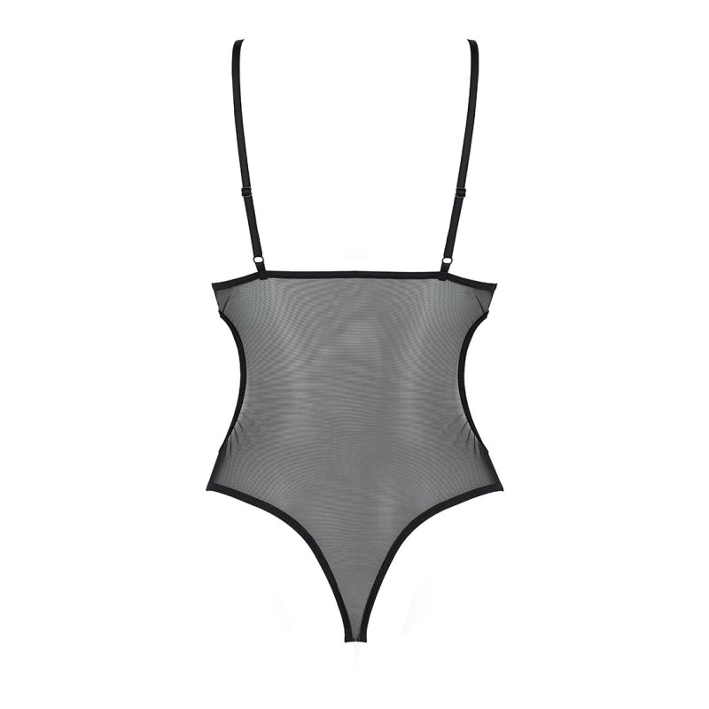 Боді з ажурним ліфом Passion Christa Body black S/M Боді з ажурним ліфом Passion Christa Body black S/M