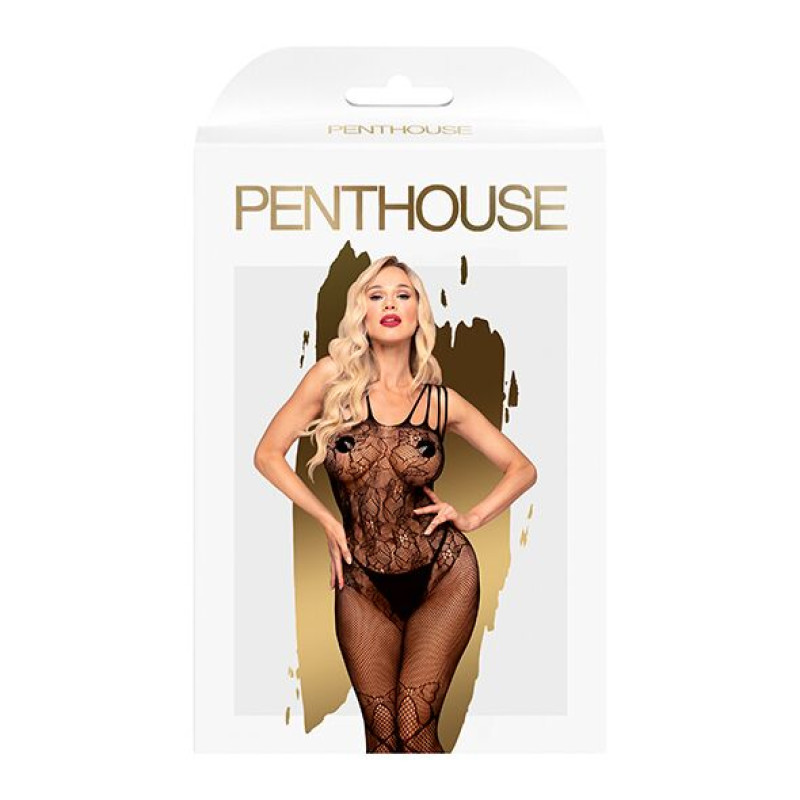 Бодистокинг с доступом к попке Penthouse Dirty mind Черный XL Бодистокинг с доступом к попке Penthouse Dirty mind Черный XL