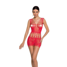 Бодистокинг – миниплатье с бабочками Passion BS090 red