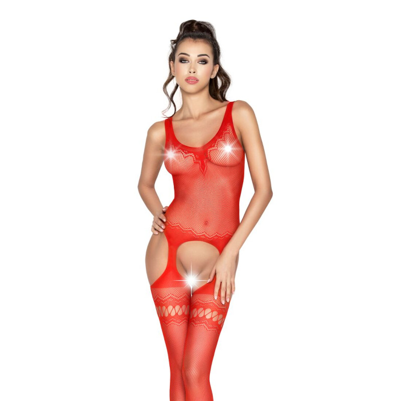 Бодистокинг Passion BS038 S/XL Красный Бодистокинг Passion BS038 S/XL Красный