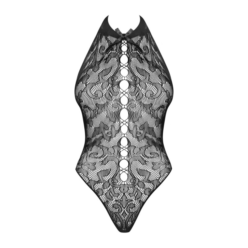 Бодістокінг з великими осередками та відкритою спиною Obsessive B113 teddy чорний S/M/L Бодістокінг з великими осередками та відкритою спиною Obsessive B113 teddy чорний S/M/L