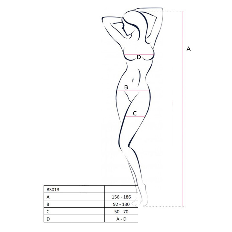 Бодистокинг Passion BS013 S/XL Красный Бодистокинг Passion BS013 S/XL Красный