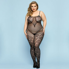 Бодістокінг JSY P91167 Чорний Plus Size