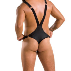 Мужское боди с люверсами Passion 028 Harry Black XXL/XXXL