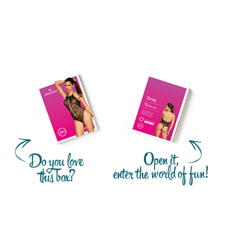 Бодістокінг з великими осередками та відкритою спиною Obsessive B113 teddy чорний S/M/L Бодістокінг з великими осередками та відкритою спиною Obsessive B113 teddy чорний S/M/L