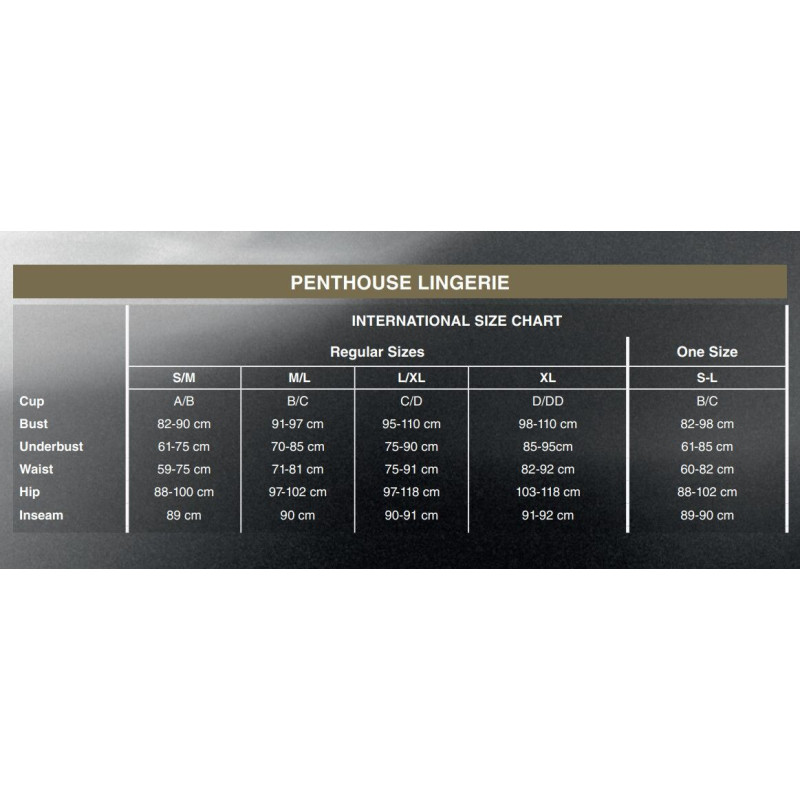 Боди Penthouse Be Nine Black XL Боди Penthouse Be Nine Black XL