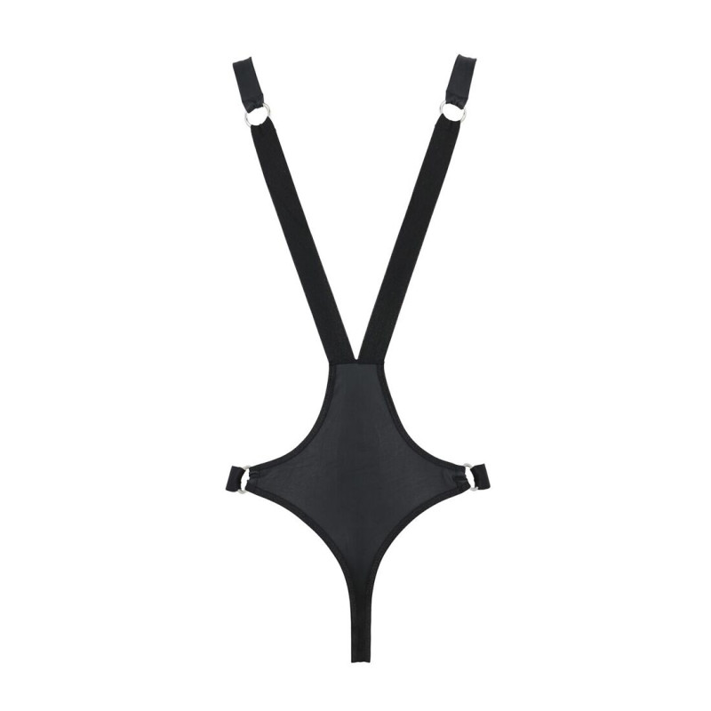 Мужское боди с люверсами Passion 028 Harry Black XXL/XXXL Мужское боди с люверсами Passion 028 Harry Black XXL/XXXL