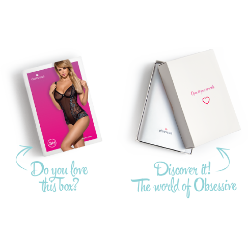 Сетчатое боди на косточках Obsessive Amanta teddy черное XXL Сетчатое боди на косточках Obsessive Amanta teddy черное XXL