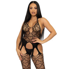 Бодистокинг с открытым доступом Leg Avenue Net suspender bodystocking Black One size