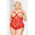Боди SoftLine Bona Plus Size XXL Красное