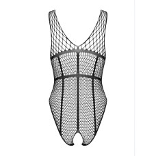 Бодистокинг из большой сетки с доступом Obsessive B117 teddy черный S/M/L